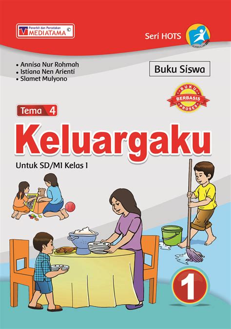 Buku Teks Buku Siswa Tema 4 Keluargaku 1 Untuk SD MI Kelas 1 Kurikulum