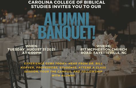 Carolina College of Biblical Studies Alumni Banquet - Carolina College ...