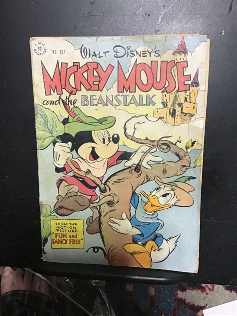 Four Color 157 1947 Mickey And The Beanstalk Donald Duck GD Wow