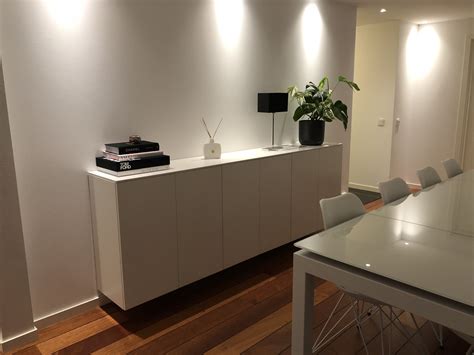 Ikea Hack Turned The Metod Into A Wall Attached Sideboard