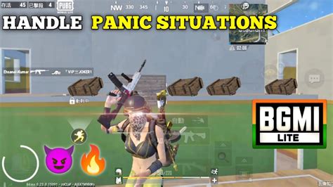 Handle Panic Situations 😈🔥 1v4 Wipes Bgmi Lite Youtube