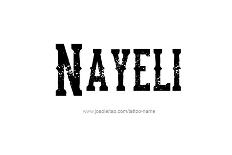 Nayeli Name Tattoo Designs