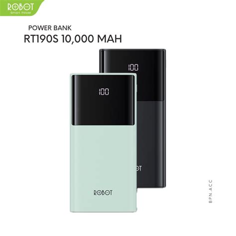 Jual PowerBank ROBOT 10000mah RT190S 2A Dual Input And Output Port Type