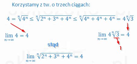 Oblicz Granic Ci Gu Korzystaj C Z Tw O Trzech Ci Gach Zad