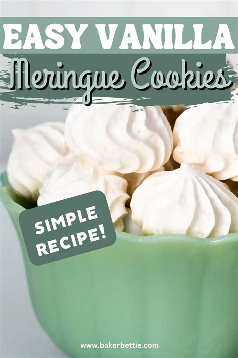 Vanilla Meringue Cookies Recipe Meringue Cookie Recipe Easy