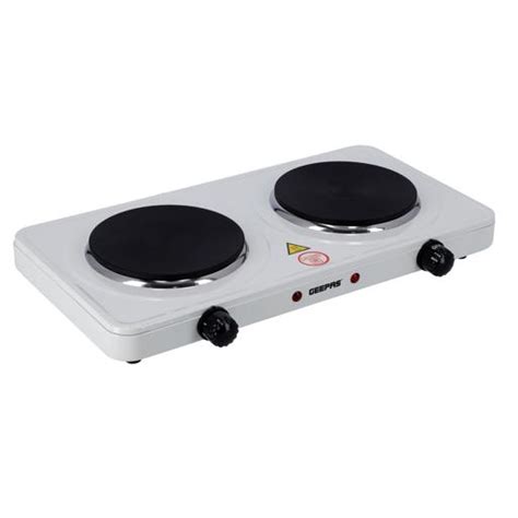 Buy Geepas GHP32014 2000W Dual Hot Plate Cast Iron Heating Plate