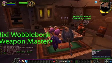 Ironforge Weapon Master Location Wow Classic Youtube