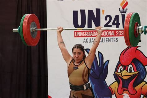 Yesica Hernández suma medallas para la UAS en halterofilia