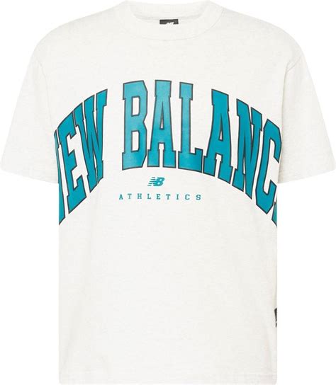 New Balance Uni Ssentials Warped Classics T Shirt Sea Salt Heather