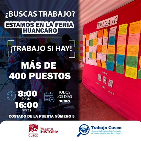 Feria Huancaro Cusco Campa As Gerencia Regional De Trabajo Y