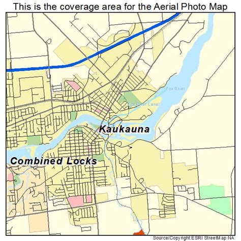 Aerial Photography Map of Kaukauna, WI Wisconsin