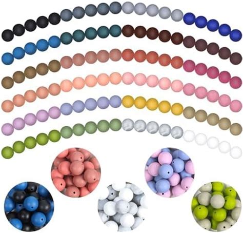 Amazon 240PCS Silicone Beads 15mm Silicone Beads Bulk Silicone