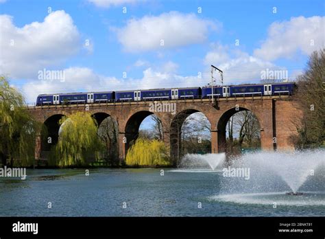 Greater Anglia Train Passing Over The Viaduct In Central Park