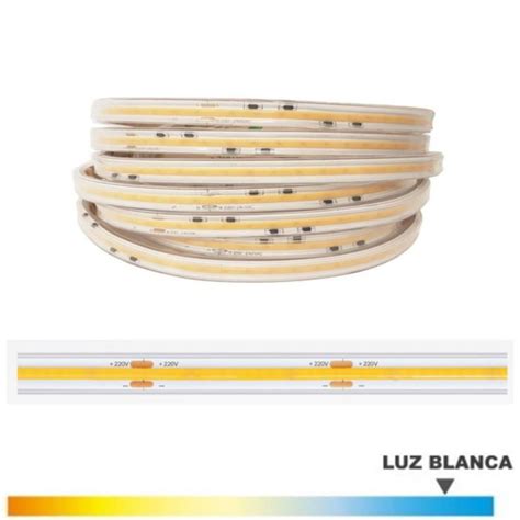 Tira Led Cob W Mt V Luz Blanca