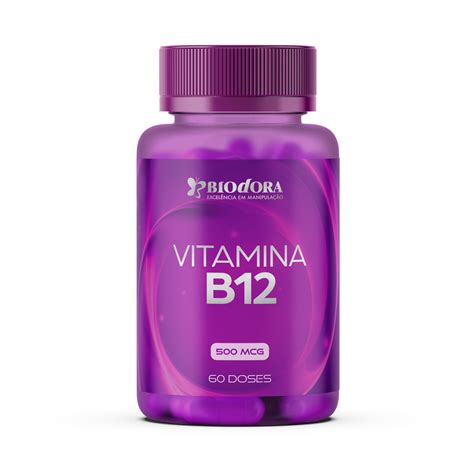 Vitamina B12 500Mcg 60 Cápsulas Biodora