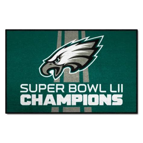 FANMATS Philadelphia Eagles 2018 World Series Champions Teal 1 5 Ft X