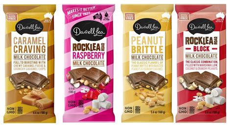 Amazon Darrell Lea Chocolate Bar Variety 4 Pack Four Decadent