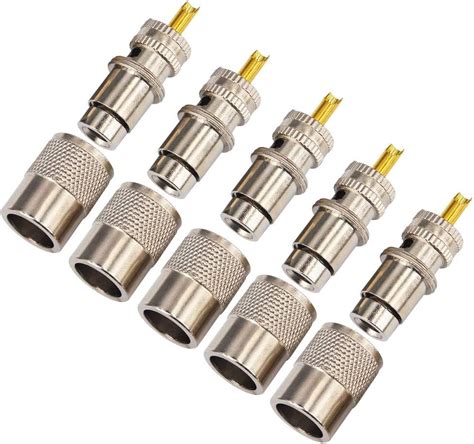 Amazon Ancable Silver Uhf Pl Male Solder Coax Connector For