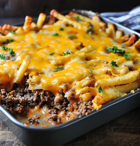 Cheeseburger French Fry Casserole Recipe Easy And Delicious