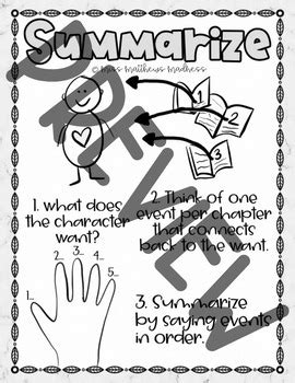 Summarize Digital Anchor Chart By Miss Matthews Madness Tpt