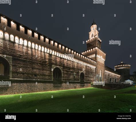 Sforza Castle in Milan (Italy Stock Photo - Alamy