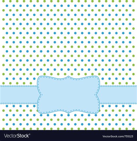 Polka Dot Design Frame Royalty Free Vector Image