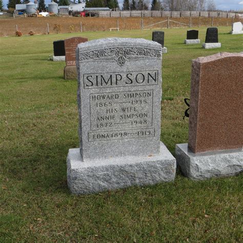 Elizabeth Ann Annie” Simpson Simpson 1872 1948 Monumento Find A Grave