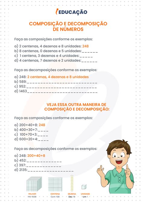 Atividades De Decomposição 2 Ano