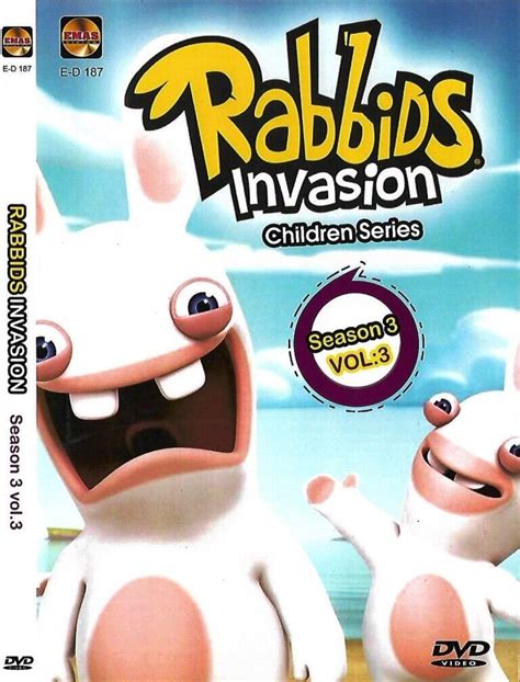 Rabbids Invasion Season 3 Vol1 3 Dvd French Kids Series Region All