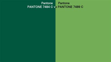 Pantone 7484 C Vs Pantone 7489 C Side By Side Comparison