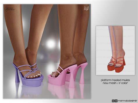 The Sims Resource Platform Heeled Mules S05