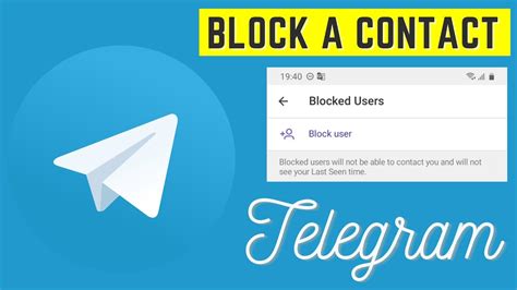 How To Unblock All Blocked Users On Telegram App How To Use Telegram