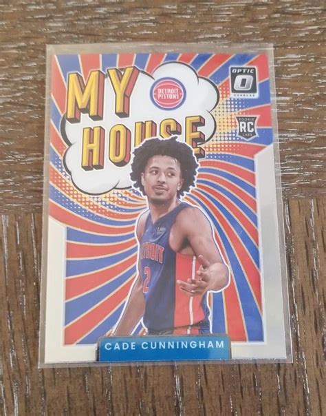 Donruss Optic Cade Cunningham My House Rc Rookie Sp Pistons