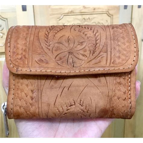 Carved Carved Leather Wallet Shopee Philippines