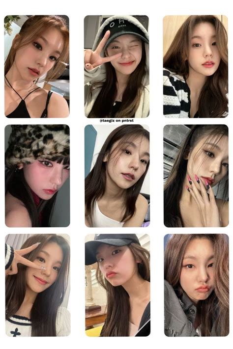 Poloroid Photocard Itzy Printables Templates Kpop Fun Cards Outfits