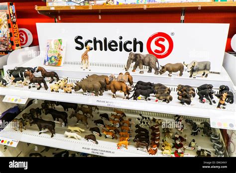 Schleich animals toy toys plastic figurines display stand shelf in ...