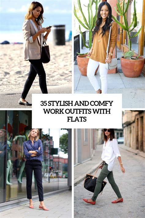 35 Stylish And Comfy Work Outfits With Flats Styleoholic