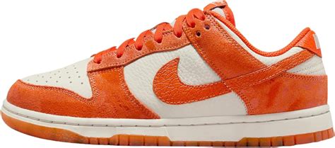 Women S Nike Dunk Low Cracked Orange Light Bone Safety Orange Fn