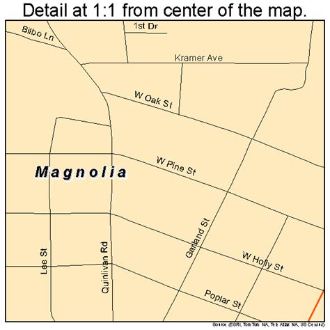 Magnolia Mississippi Street Map 2844680