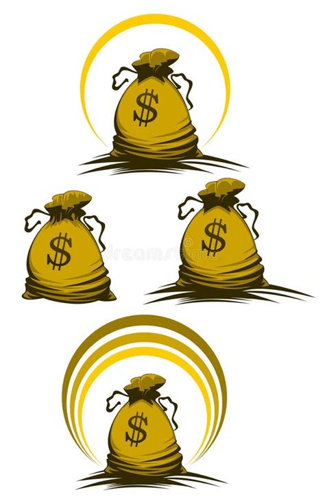 Pound Sign Burlap Sack Or Money Bag Stock Vector Illustration Of