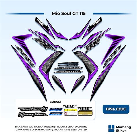 Jual Striping Mio Soul GT 115 Full Body Variasi 4 Original Yamaha