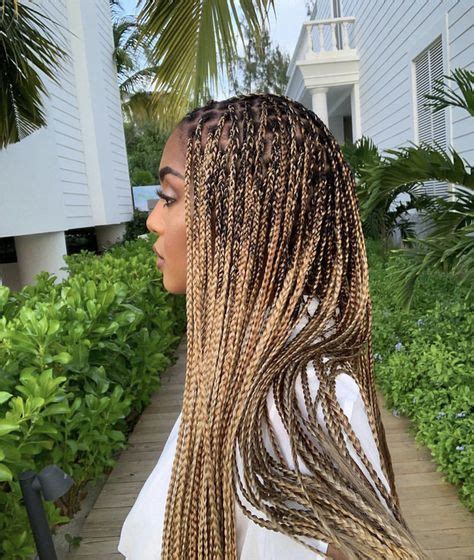 Blonde Braids Black Women Ideas Box Braids Hairstyles Braided Hairstyles Natural Hair Styles