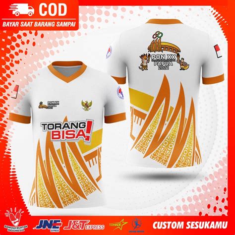 Jual TERBARU Kaos Baju Jersey PON XX PAPUA 2021 Torang Bisa Baju