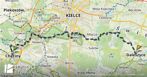 Trasa Przez Kielce Buk Wka Mapa Turystyczna Pl