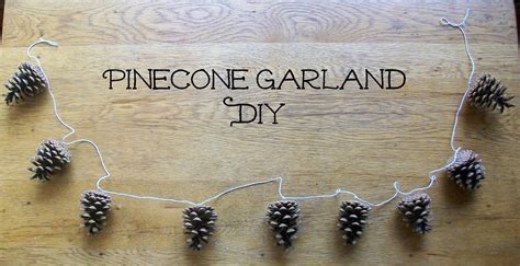 The Moldy Cannoli: Pinecone Garland DIY