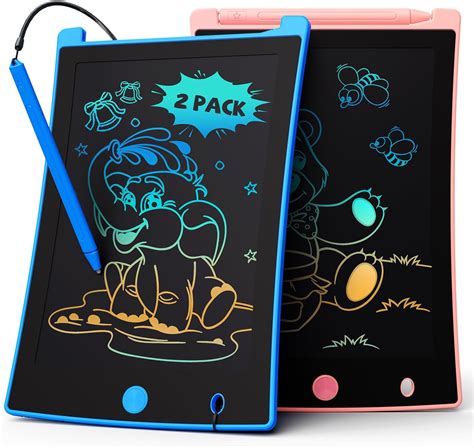 Tekfun Lot Tablette Dessin Pouces Lcd Ardoise Magique Jouets