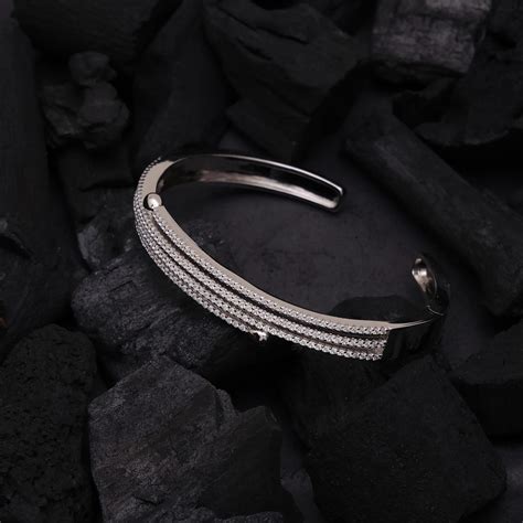 Diamond Embedded Classic Kada Bracelet Your Mini Store