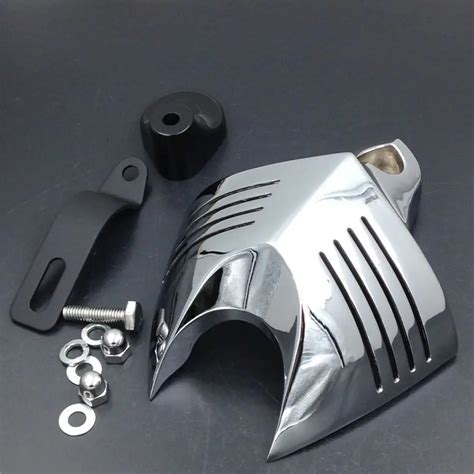 High Quality Chrome Motorcycle Bike V Shield Horn Cover For For Harley