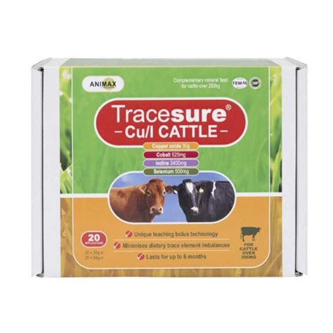 Tracesure Cu I Bolus For Cattle 20 Pack Farmacy