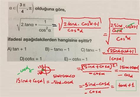 Trigonometri Sorusu Kolay Eodev